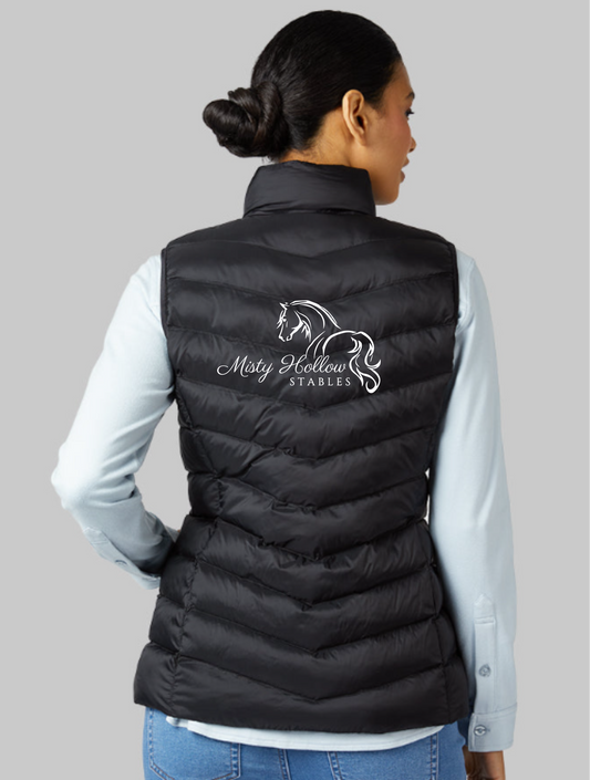 Misty Hollow Stables Ladies Embroidered Puff Vest