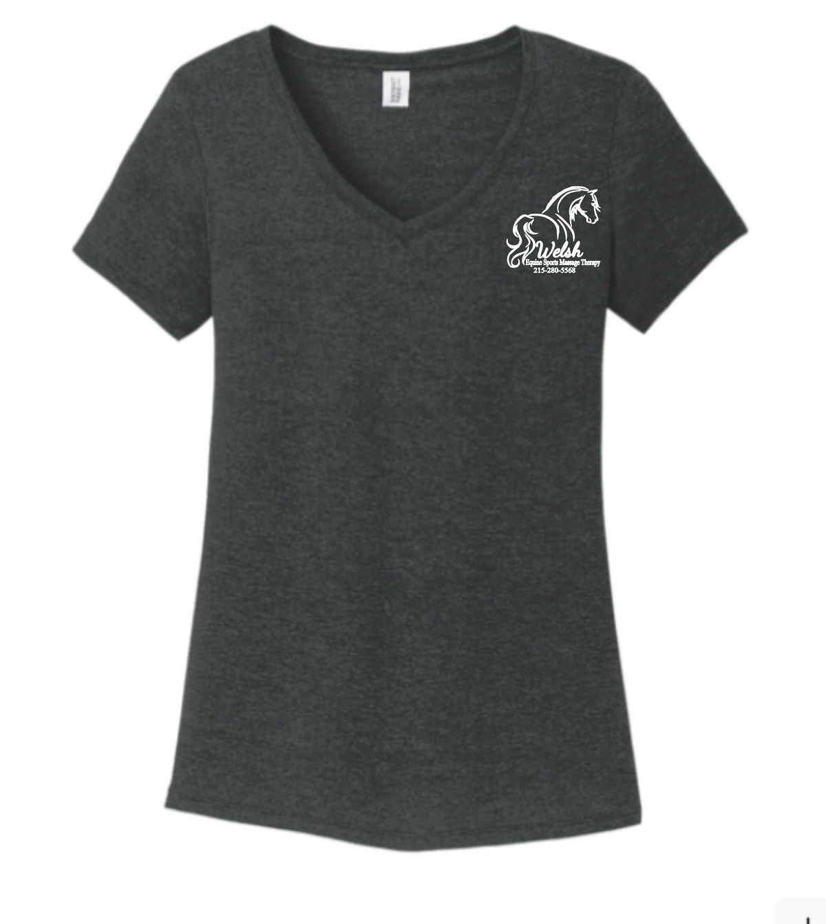 Welsh's Equine Sports Massage Printed V Neck RELAXED FIT Tee