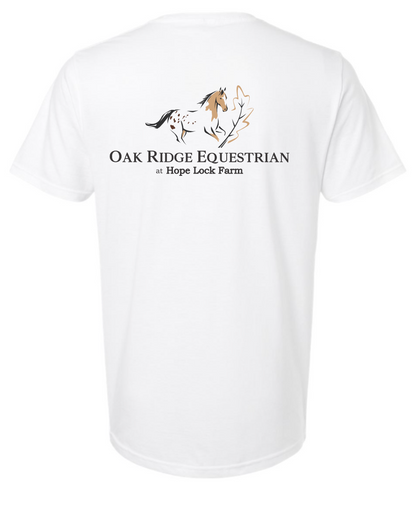 Oak Ridge Equestrian at Hope Lock Farm Unisex Printed Tee