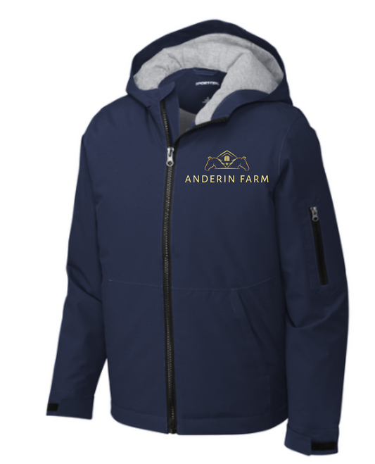 Anderin Farm Embroidered YOUTH Insulated Jacket