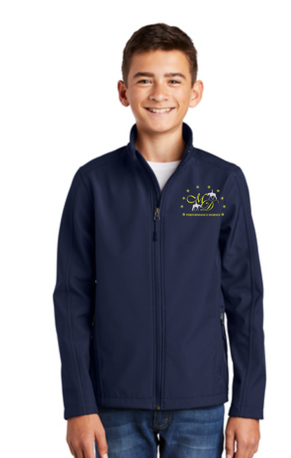 MD Performance Horses Embroidered Youth Softshell Jacket