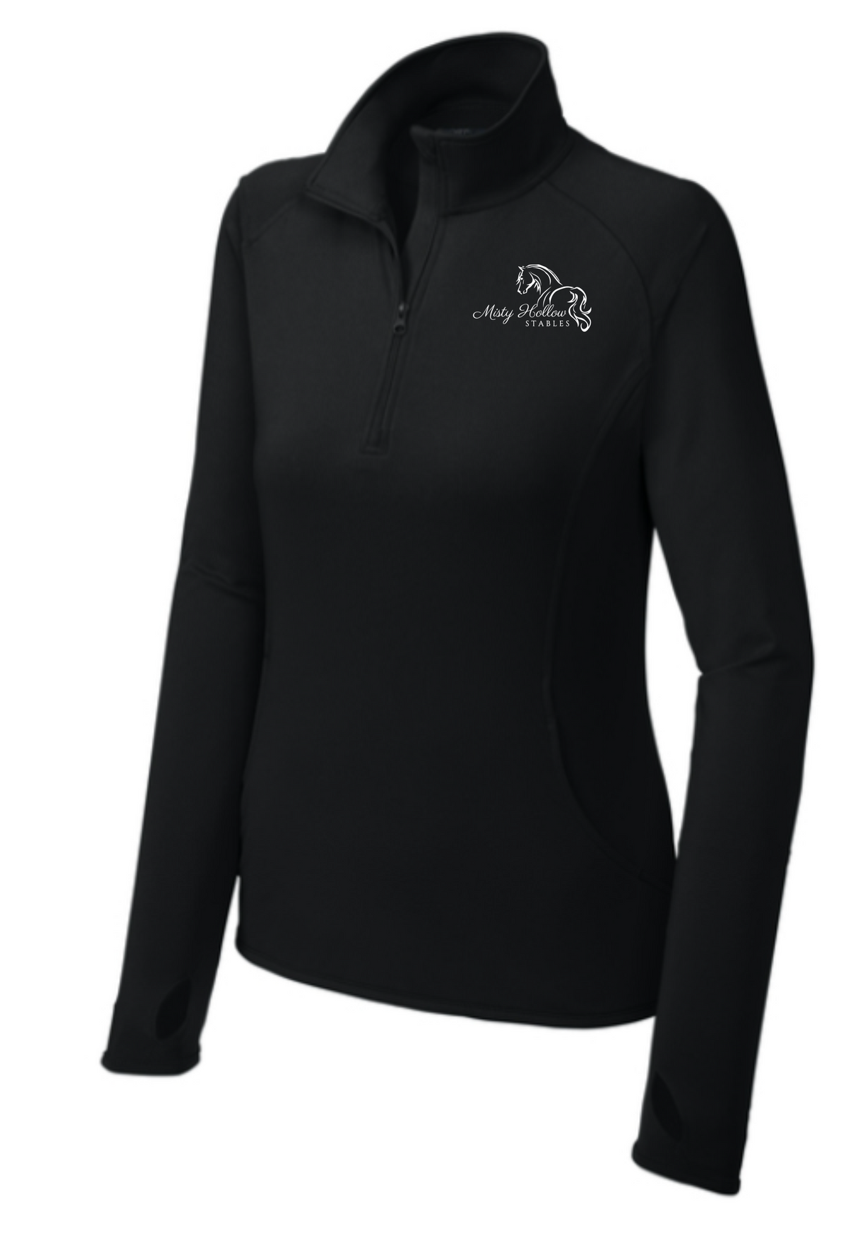 Misty Hollow Stables Women's Sport-Wick Stretch 1/4 Zip Pullover