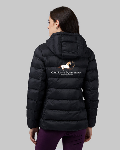 Oak Ridge Equestrian at Hope Lock Farm Women's Lightweight Poly-Fill Packable Hooded Jacket