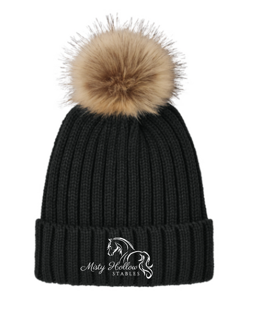 Misty Hollow Stables Pom Beanie