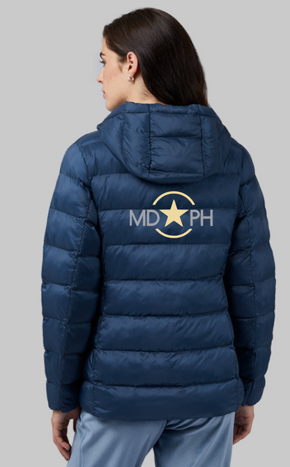 MD Performance Horses Women's Lightweight Poly-Fill Packable Hooded Jacket