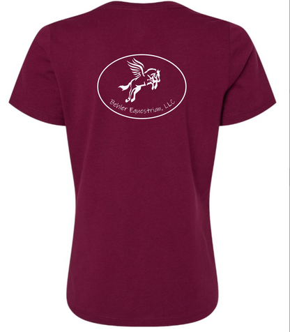 Behler Equestrian, LLC Printed V Neck Tee