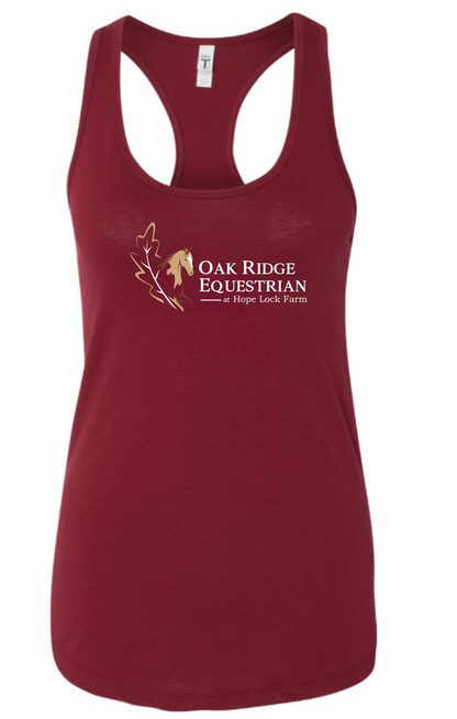 Oak Ridge Equestrian at Hope Lock Farm Ladies Racerback Tank