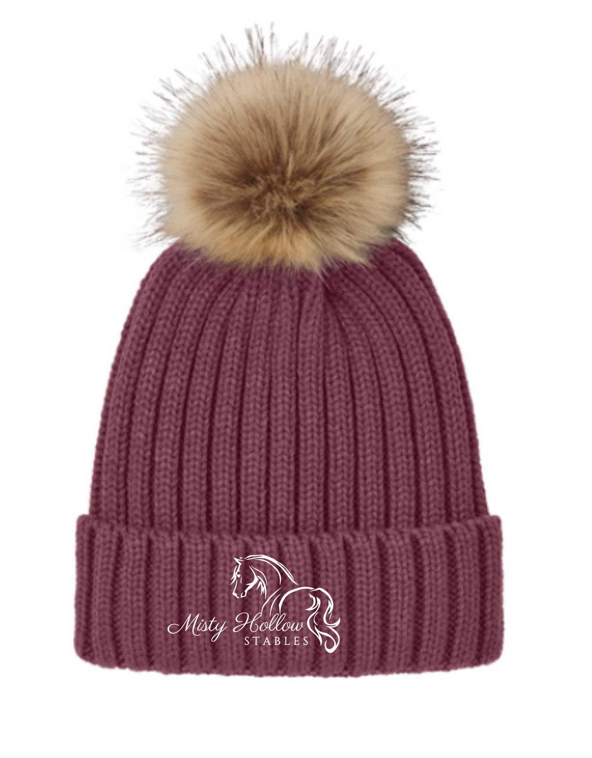 Misty Hollow Stables Pom Beanie