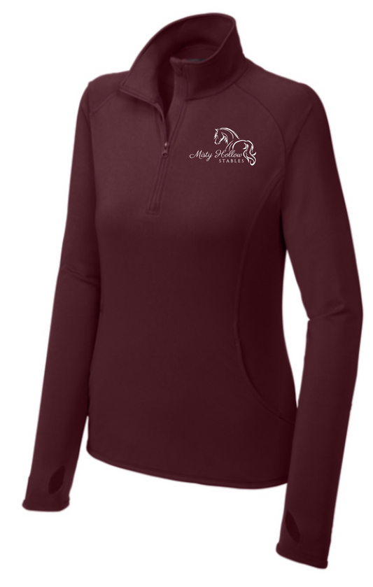 Misty Hollow Stables Women's Sport-Wick Stretch 1/4 Zip Pullover