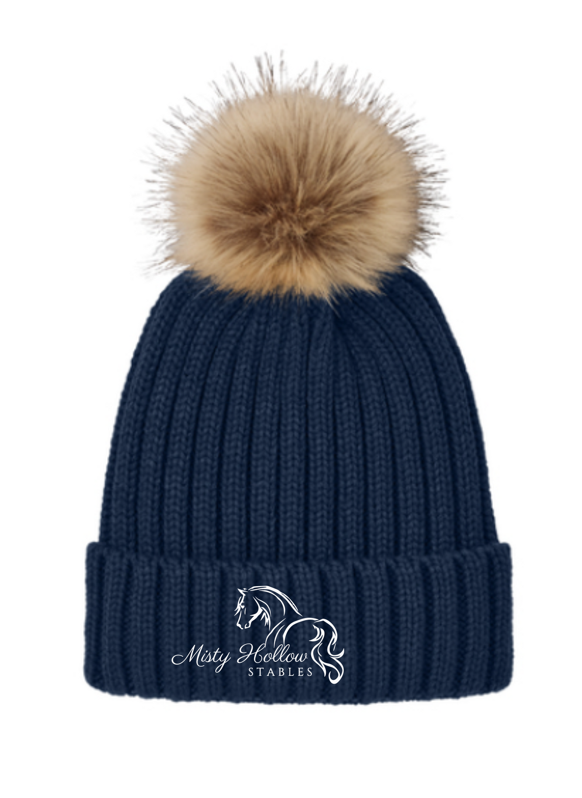 Misty Hollow Stables Pom Beanie