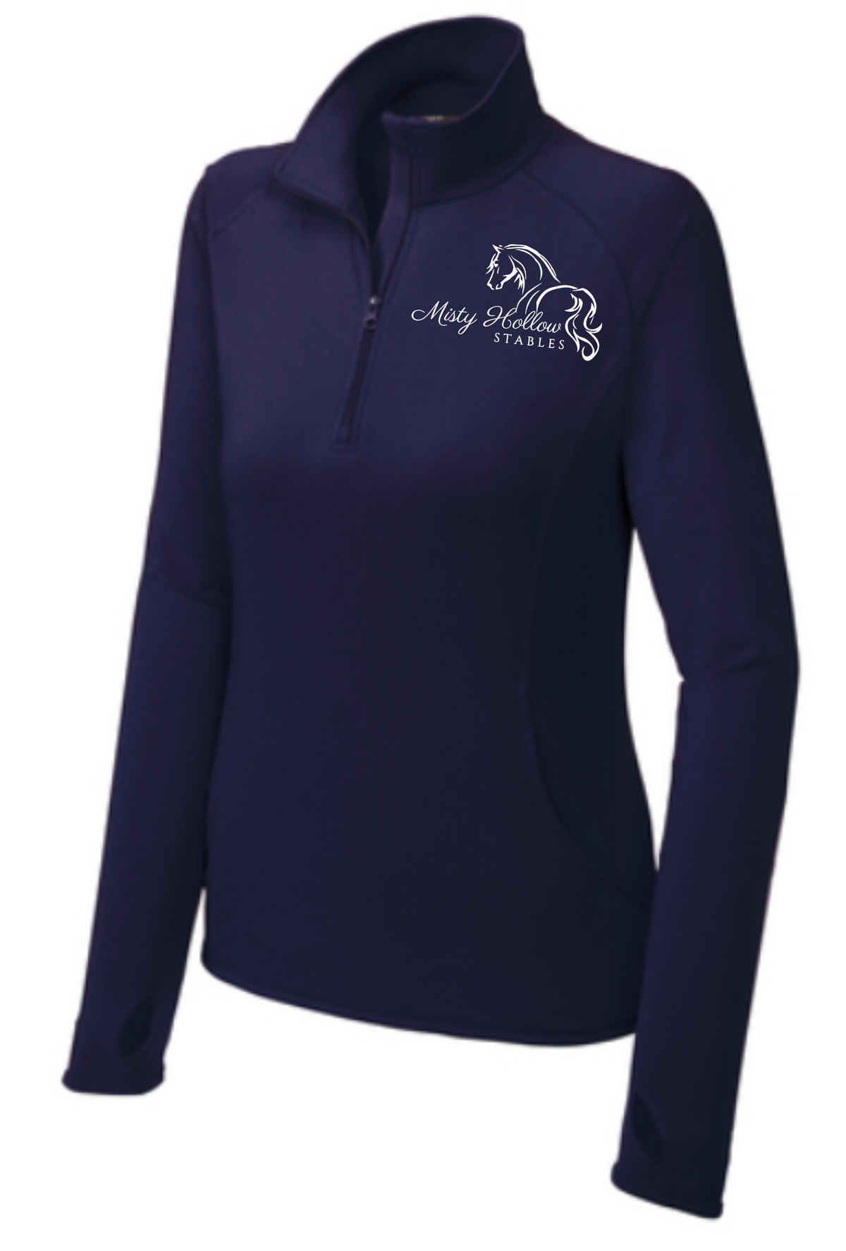Misty Hollow Stables Women's Sport-Wick Stretch 1/4 Zip Pullover