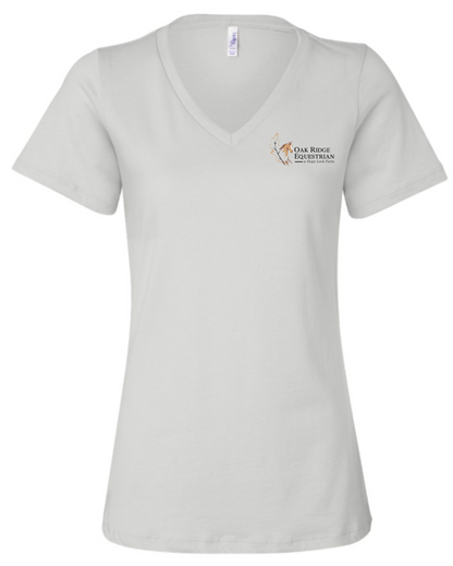 Oak Ridge Equestrian at Hope Lock Farm  Printed V Neck Tee